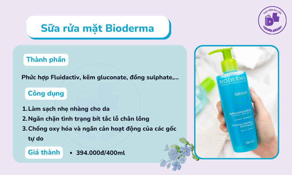 Sữa rửa mặt se khít lỗ chân lông cho nam Bioderma